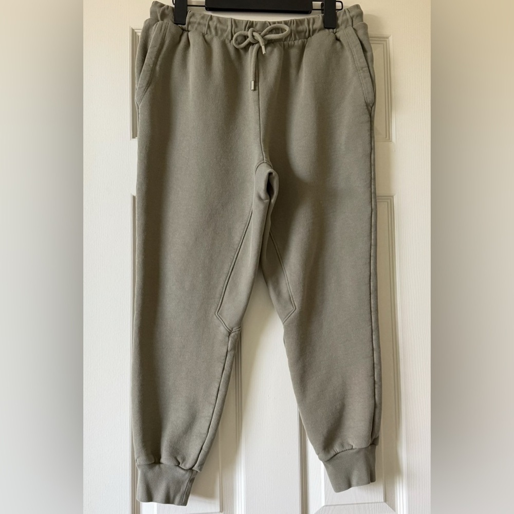 Frame Sweatpants Jogger Women’s S Crop Slouchy Loose Fit Military Green